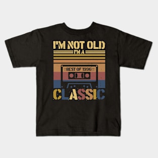 Cassette Tape Vintage I'm Not Old Im A Classic 1996 Birthday Kids T-Shirt